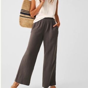 Dream Cotton Gauze Wide Leg Pant